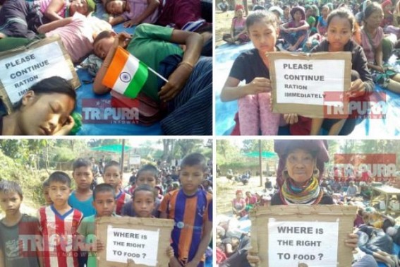 Brus continue road-blockade on Day-7, many fell sick, 6 died : Govt yet to resume Ration supplies, Violation of Food Security Act 2013 continues