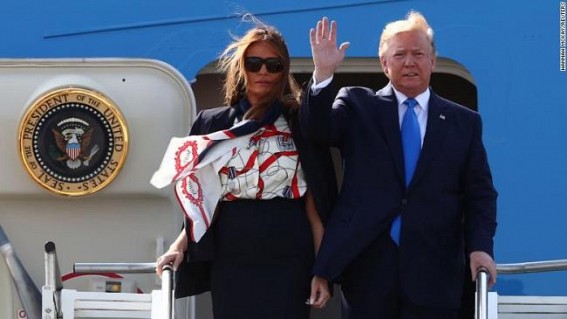 Trump in UK on three-day visit