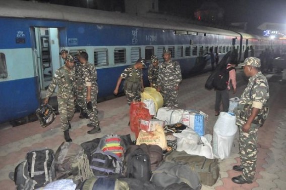 Central Forcesâ€™ arrival in Tripura begins to ensure peaceful election 
