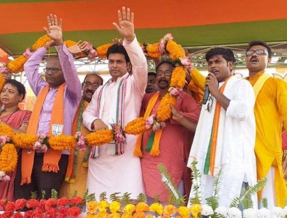 â€˜Tripura's all poor have Rs. 5 lakhs Health insurance todayâ€™ : Biplab Deb tells Bengal voters