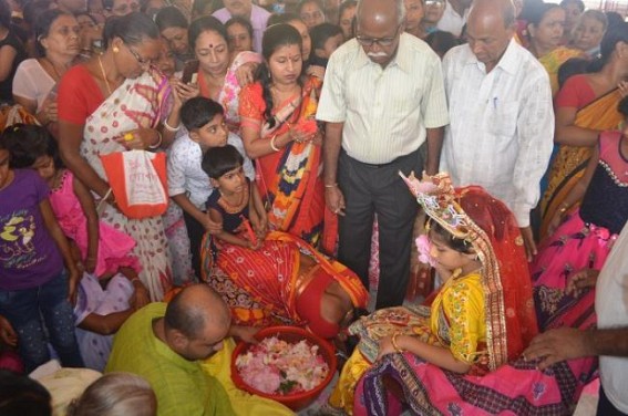 Kumari puja observed on the occasion of Kali puja
