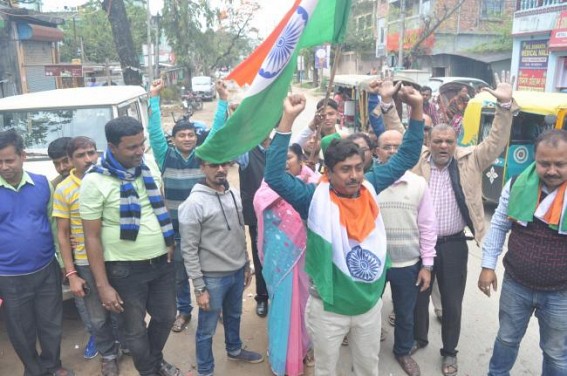 Tripura BJP celebrates IAF Air-Strike