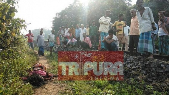 45 years old woman dies after hit by train