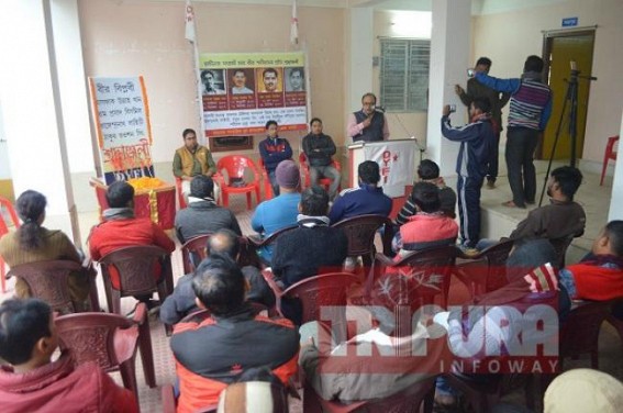 DYFI remembers Freedom fighters Asfaqullah Khan, Thakur Roshan Singh, Rajendra Lahiri, Ramprasad Bismil