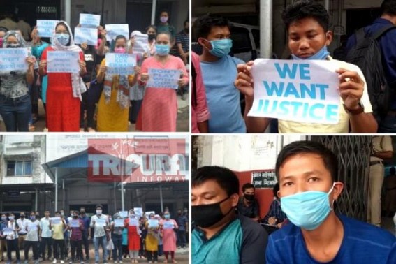 Pending Scholarship of B.Ed Students remained Unsolved in Tripura as State Govt alleged â€˜Fundless Situationâ€™ : Students warned Hunger Strike, to gherao Tribal welfare Ministerâ€™s residence 
