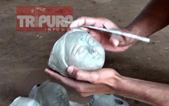 Preparations for Saraswati Puja on peak in Tripura Preparations for Saraswati Puja on peak in Tripura