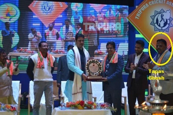 Fensedyl Smuggler Tapas Ghosh's presence beside Biplab Deb in TCA function exposed JUMLA in Chief Minister's ' Nesha Mukt' Drive