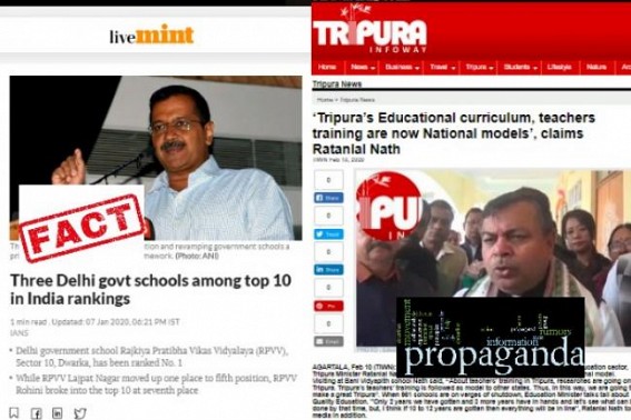 Drumming own Education-System as model canâ€™t make it model : Ranking of students at national level is â€˜determinerâ€™ of Quality Education : Tripura BJP Govt far from basic-level of Education, 961 schools to be closed