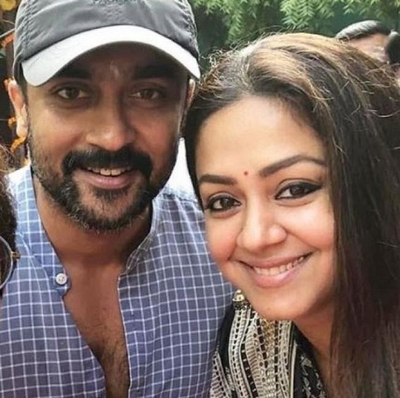 Suriya shares a 'happy selfie' with wife Jyothika