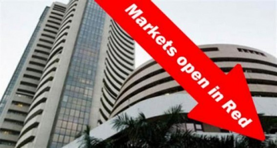 Markets open in red on Wednesday