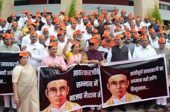 Ruckus in M'rashtra Assembly over Savarkar honour