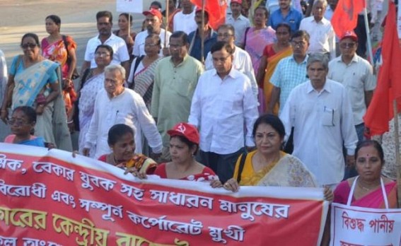 Left Party hoisted Anti-CAA rally in Tripura