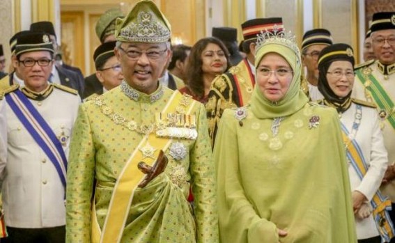 Malay King, Queen under quarantine after staff test COVID-19 positive