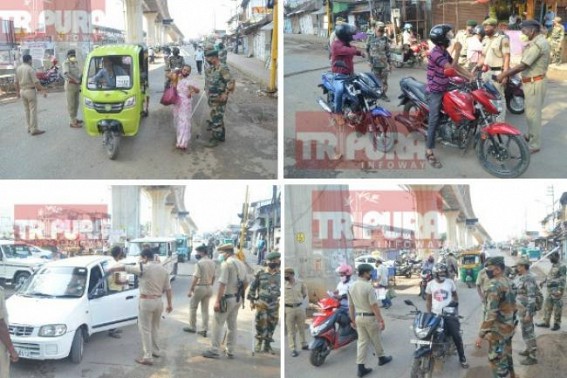First Phase of COVID19 Lockdown to end on 14th April : Tripura Police strives to â€˜Keep people in Homeâ€™, tight securities across, Lockdown likely to extend till 30th April