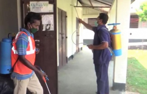 Massive sanitization drive at Badharghat School started 