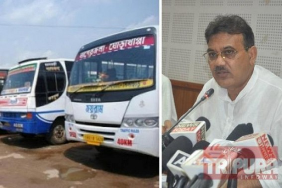 Transport Minister blames Public for Illegal Transport Fare Hikes in Tripura during Lockdown, asked, â€˜Why didnâ€™t Public complain to us ? We canâ€™t take action based on Media Reporting !â€™