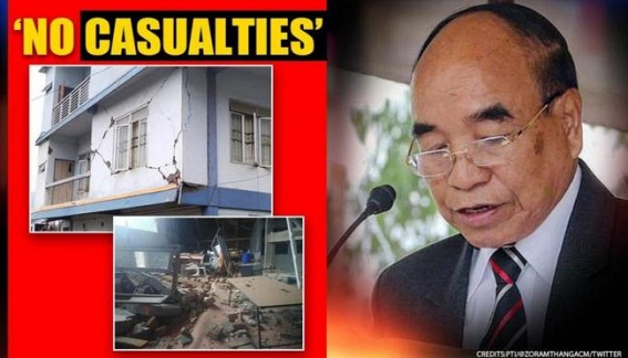Northeast quake damages buildings in Mizoram; Modi, Shah talk to CM