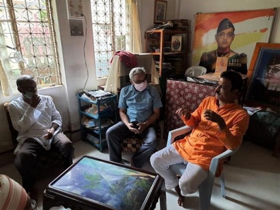 â€˜Tripura Human Rights Organizationâ€™ members met Attacked Ex-BJP leader Prasenjit Chakrabort y: Senior High Court Lawyer Purushottom Roy Barman condemns Political Terror, Policeâ€™s Role