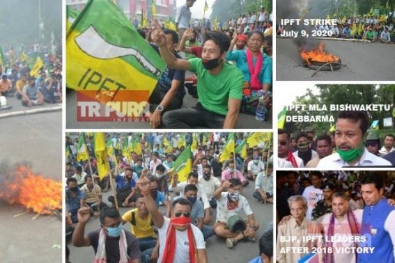 Tripura BJP Govtâ€™s fate unstable after ally IPFT punctured BJPâ€™s Image, says, â€˜No Development is happening except Showoff, MLAs, Ministers have Power, Freedomâ€™ : IPFT exposed BJPâ€™s JUMLA 