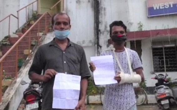 Police brutally beaten fruit seller in Agartala, injured severely
