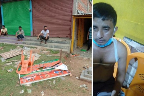 BJPâ€™s infighting explored in Jolaibari : Party leaders vandalized own Party Office, 6 injured, Case lodged against Leaders : Activists sought BJP Headquarterâ€™s interference