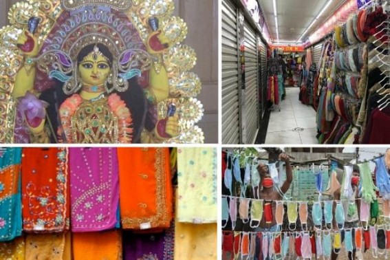 Pandemic blow in Festival Markets, shadows over Profit Hopes continues in Tripura ahead of Durga Puja season 