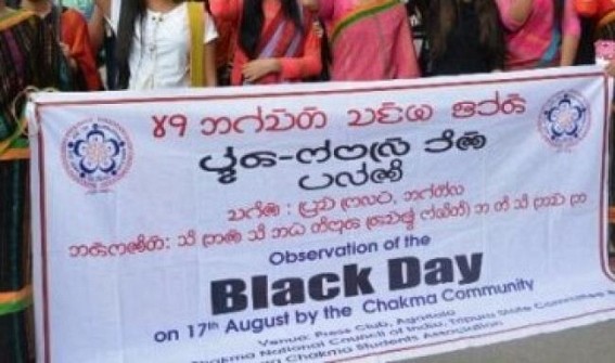 Chakmas observed â€˜Black Dayâ€™ in Tripura, Mizoram 