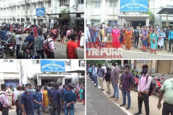Over 5,500 Nursing Passed-Outs are Jobless in Tripura : ANM passed out unemployed youths gheraoed Director of Health Services seeking Jobs 