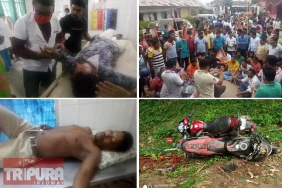 On Rajiv Gandhiâ€™s birth anniversary, massive Clash among BJP, Congress at Bishalgarh National Highway after BJP attempted to stop Congressâ€™ vehicles, Police personnel Injured : BJP gheraoed Bishalgarh PS seeking Police Officerâ€™s suspension