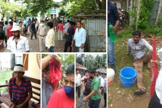 BJP, CPI-Mâ€™s Political Clash hits Sabroom : CPI-Mâ€™s counter attack on BJP, Many injured in Clash, Policeâ€™s immediate action controlled situation, hospitalized injured activists 