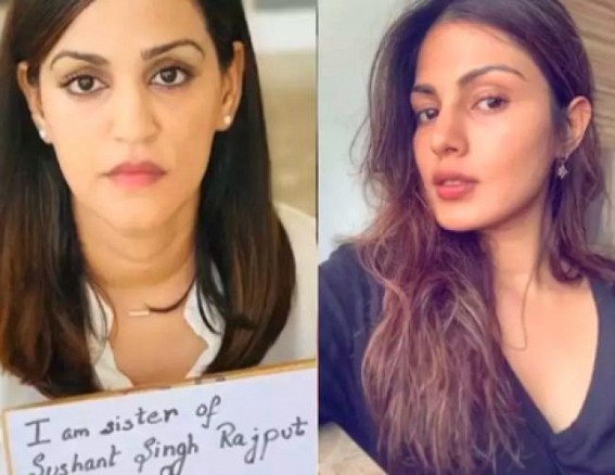 Sushant's sister to Rhea: You have guts to come on National Media and tarnish my brother's image