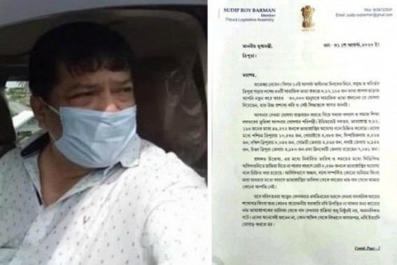 MLA Sudip Barman writes to CM Biplab Deb against 49,272 beneficiaries names to be deleted from Social Pension beneficiary list