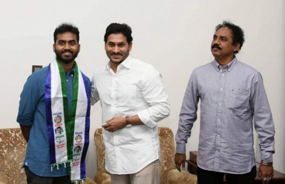 TDP MLA Vasupalli Ganesh calls on Andhra CM