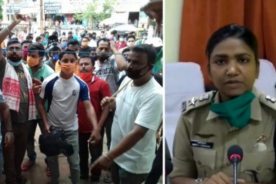 BJP rowdies called honest IPS Officer Lucky Chauhaan Congress's 'Dalal' : Created chaos in Udaipur PS on Strike Day after her strict actions against Unlawful Activities 