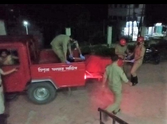 Man tries to kill himself by setting him on fire after a fight with wife