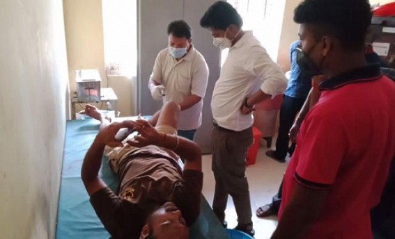 TSR Jawan injured in road mishap in Chakmaghat