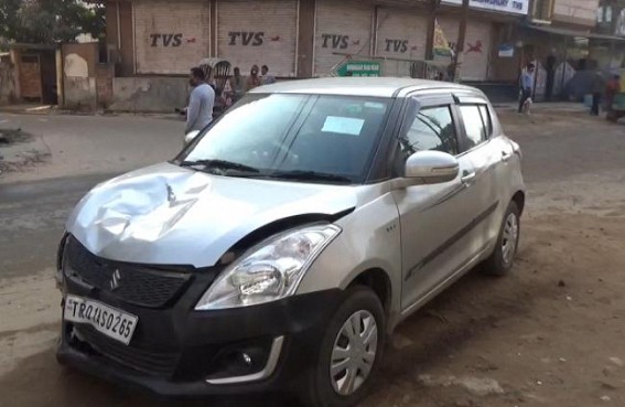 Woman died after a Car in high speed hit her at Shibnagar, Agartala