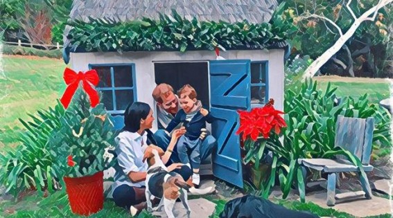 Prince Harry, Meghan share Christmas card