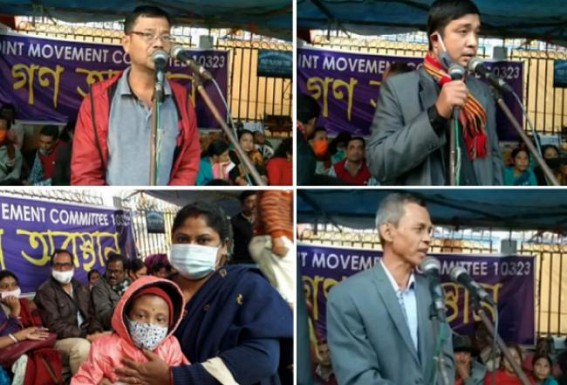 No Christmas Celebration for 10323 Teachers : JMC's protest falls on Day 19, No call from Tripura Govt for Discussion, TIPRA organization supports Teachers Protest