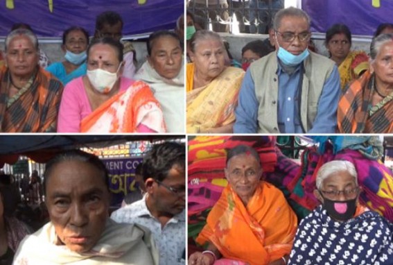 10323 Teachers' Parents joined in JMC Protests on Day-13 : Teachers' Protest getting stronger at City Centre, Agartala