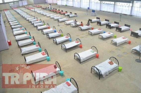 COVID-Care center set up at Hapania international fair ground 