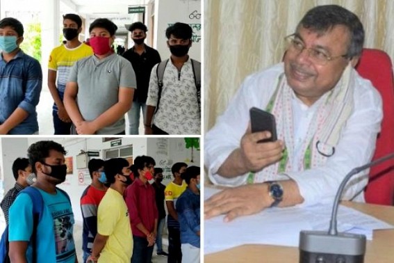 Amid Pandemic, Teachers Transferred across Tripura schools, erupts resentments : Bodhjung HS School Students in Protest 