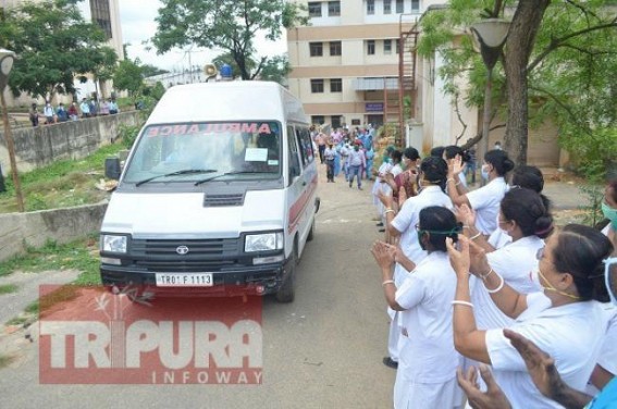 Tripura State Rifles (TSR) Jawan defeats COVID19 : Released from hospital Fit & Healthy, 14 days institutional quarantine to be followed as per norms