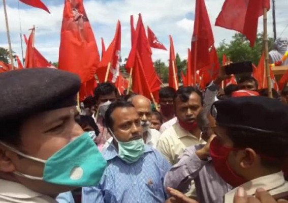 Police arrested CPI-M Agitators in Khowai