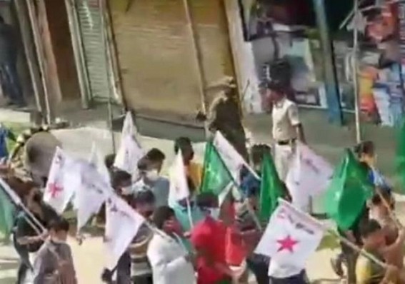 DYFI-TYF led huge protest march in Sabroom