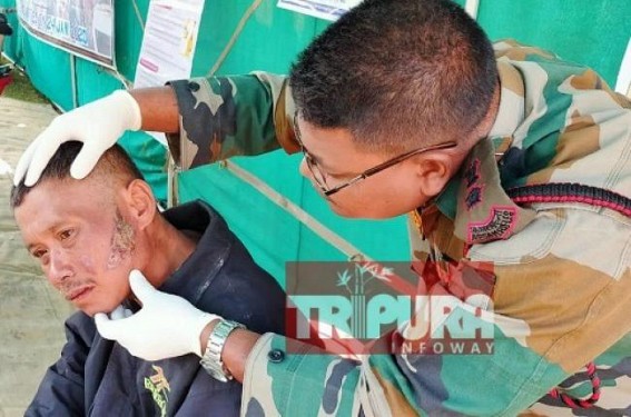 Free medical camp organized by Assam Rifles in Unakoti 