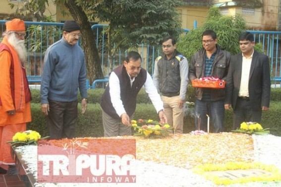 Tripura Govt pays tribute to Mahatma Gandhi on Martyrs day 