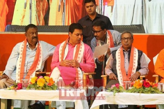 BJP celebrates 2 years of Govt in Tripura, claims â€˜Successâ€™ ! But where are 50,000 Govt jobs in 1-Year ?