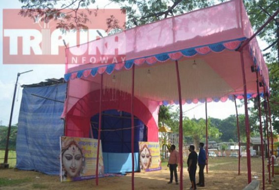 Agartala Krishna Nagar Club is collecting puja donations only from Govt Employees : Puja budget is only Rs. 2.5 lakhs 