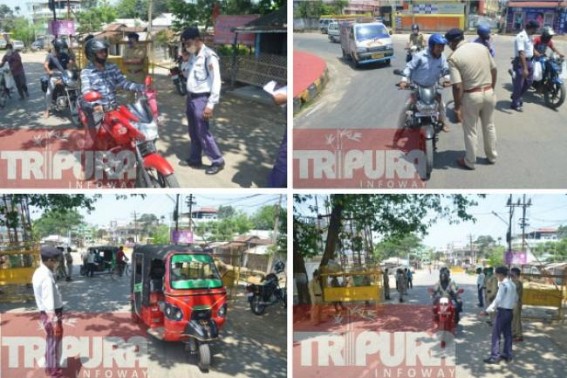 Day-5 of 2.0 Lockdown underway amid Strict Observations in Tripura : No Fresh Cases of COVID19, Police keep vigil statewide